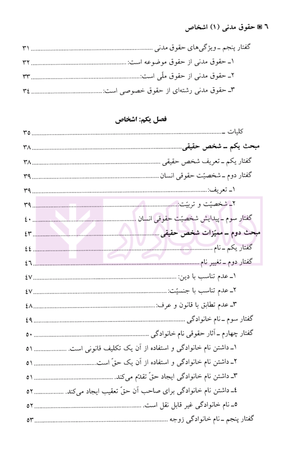 حقوق مدنی (1) اشخاص | دکتر یوسف زاده