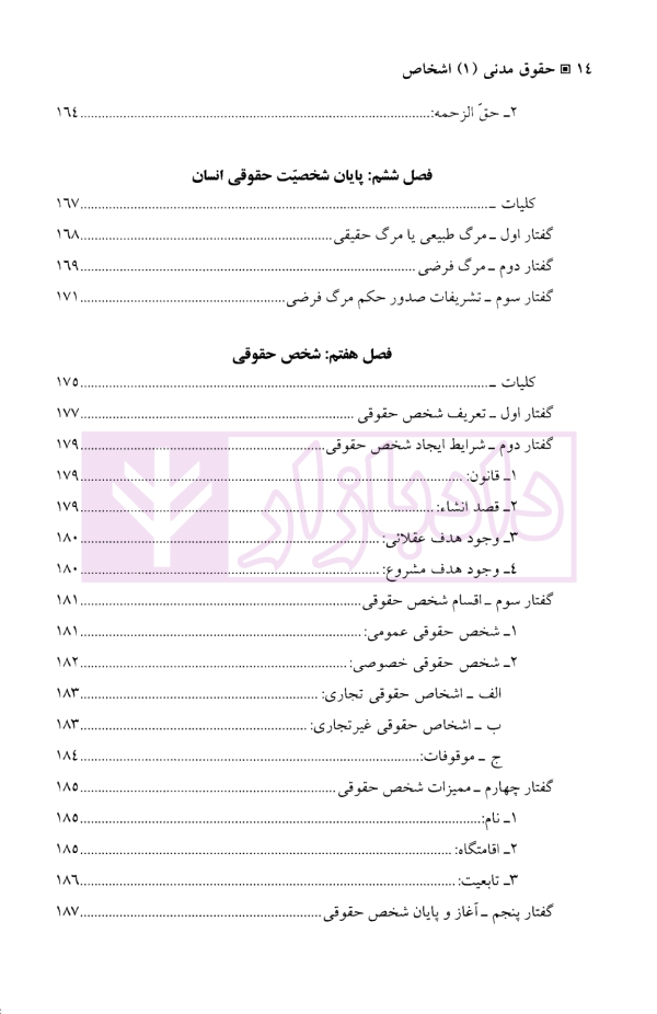 حقوق مدنی (1) اشخاص | دکتر یوسف زاده