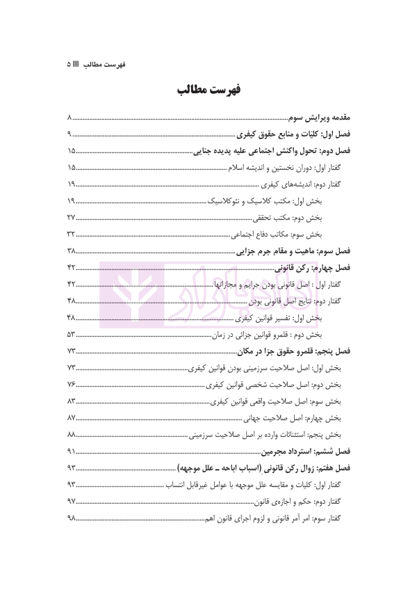 مجموعه سوالات طبقه بندی شده موضوعی حقوق جزای عمومی | شکری