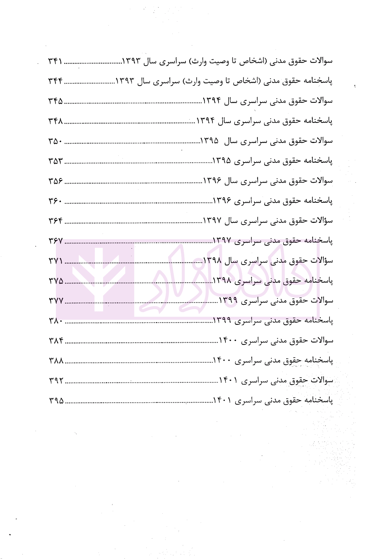 بانک سوالات ارشد حقوق خصوصی مولفین ارشد-04