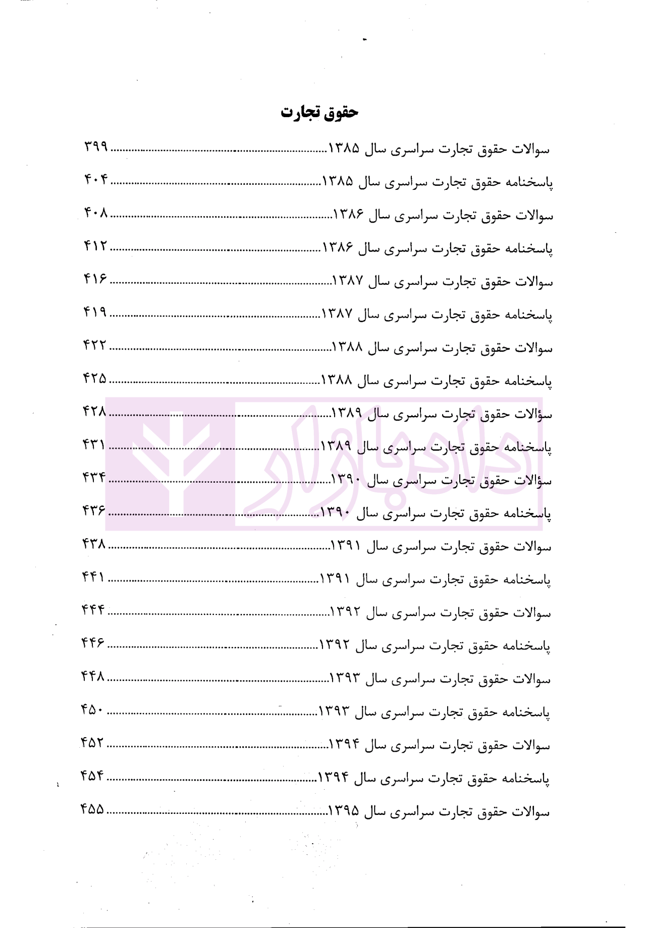 بانک سوالات ارشد حقوق خصوصی مولفین ارشد-05
