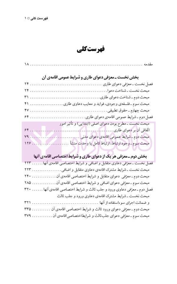 دعاوی طاری و شرایط اقامه آن | دکتر مقصود پور