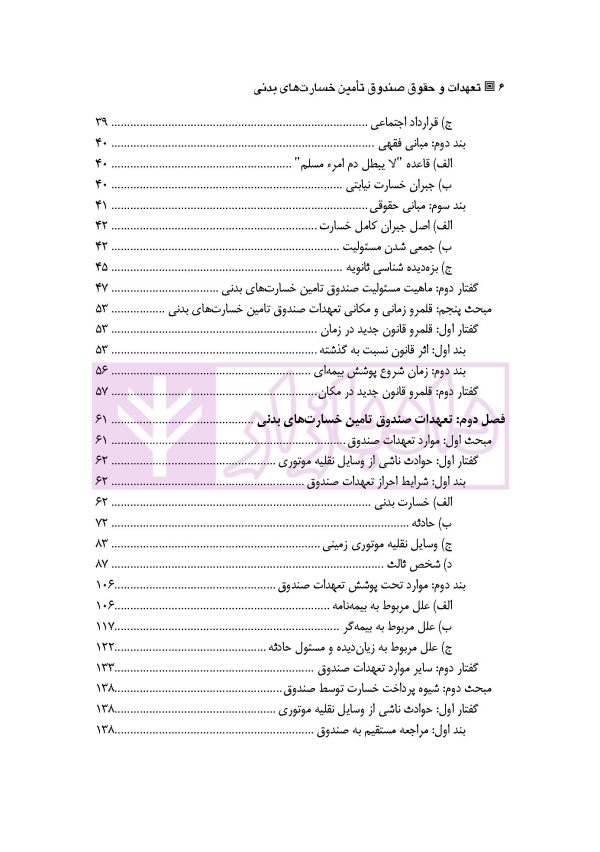 تعهدات و حقوق صندوق تامین خسارت های بدنی | دکتر ابهری و دکتر قربانی