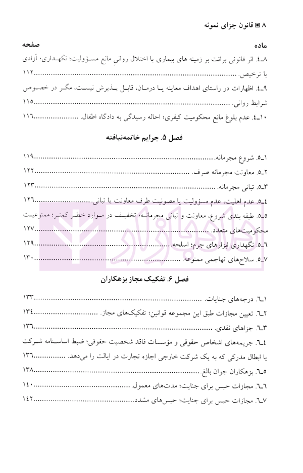 قانون جزای نمونه ایالات متحده آمریکا و یادداشت های توضیحی | دکتر آقایی نیا و دکتر محمودی