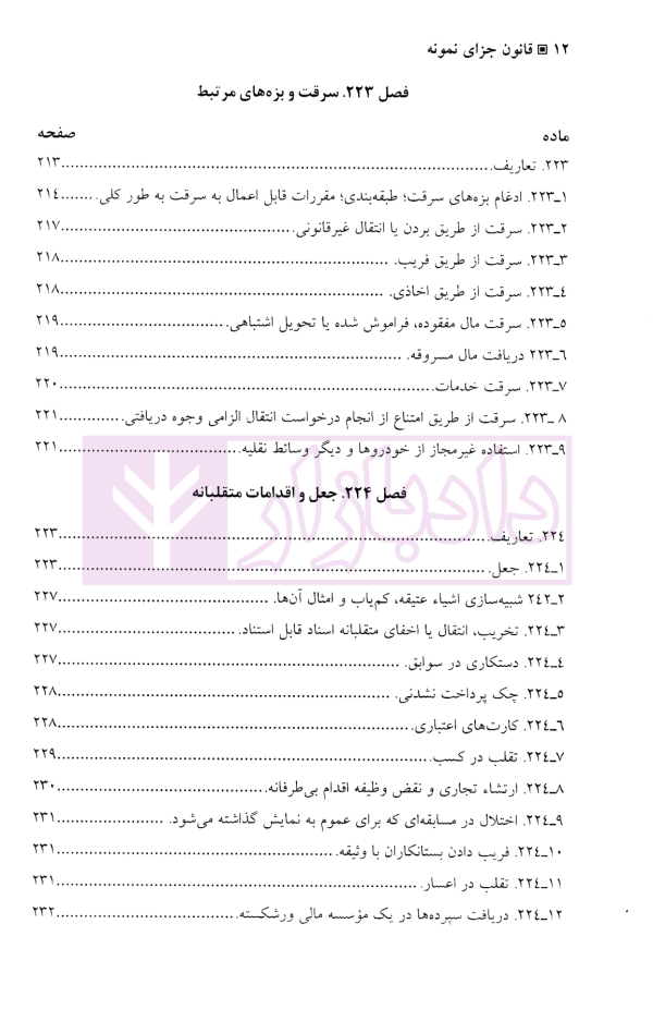 قانون جزای نمونه ایالات متحده آمریکا و یادداشت های توضیحی | دکتر آقایی نیا و دکتر محمودی