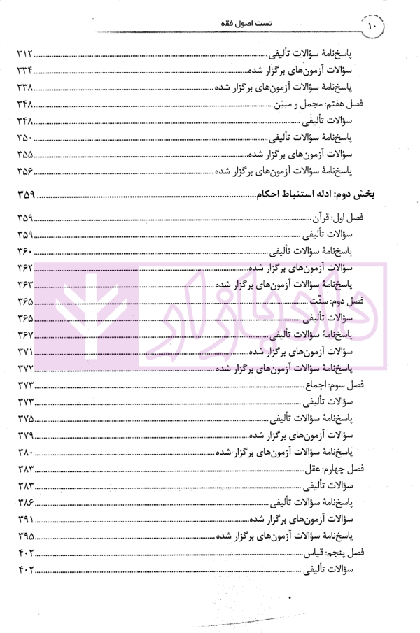 جامع تست اصول فقه | شب خیز