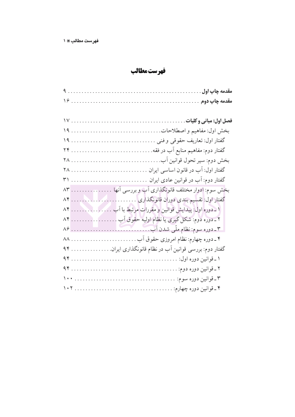 حقوق آب | ذوالفقاری