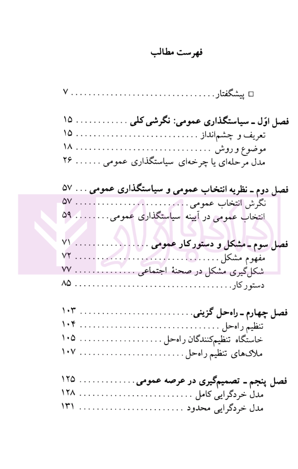 سیاستگذاری عمومی | دکتر وحید