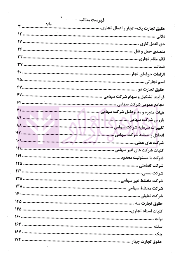 مجموعه سوالات آزمونی حقوق تجارت | دکتر سوری