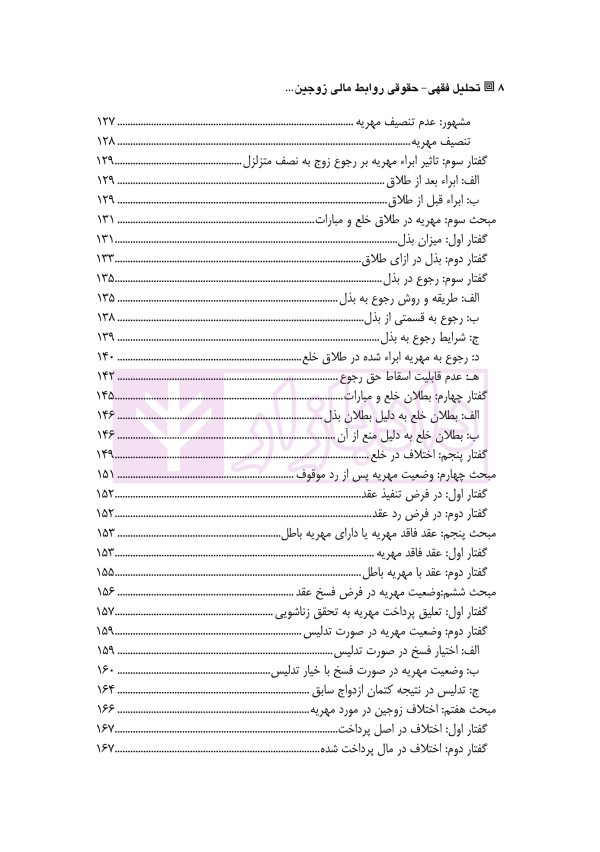 تحلیل فقهی-حقوقی روابط مالی زوجین پس از انحلال عقد نکاح | دکتر رضوی