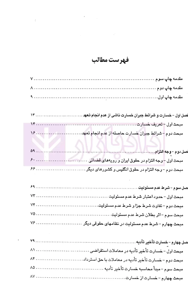 خسارات ناشی از عدم انجام تعهدات قراردادی | دکتر سماواتی