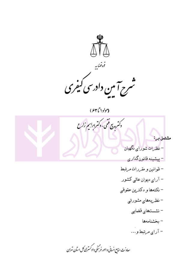شرح آیین دادرسی کیفری سیزده استاد با آخرین اصلاحات (مجموعه 11 جلدی) | دادگستری کل استان تهران
