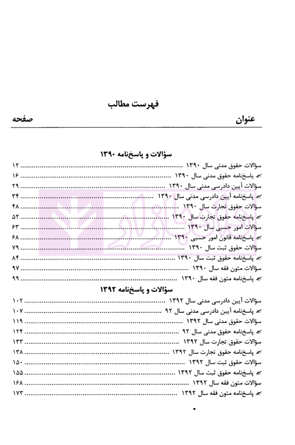 مجموعه آزمون های مرکز وکلای قوه قضاییه | فرخی