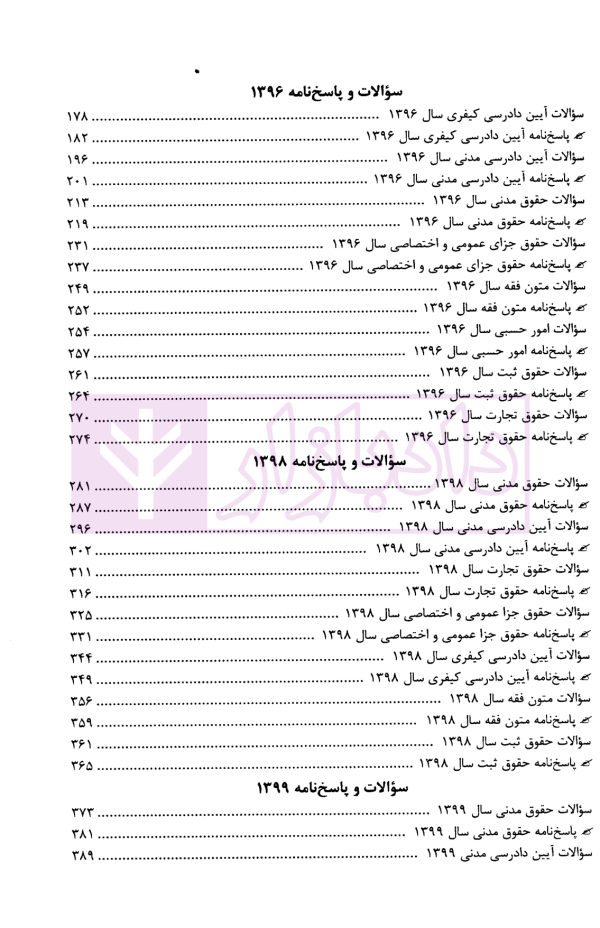 مجموعه آزمون های مرکز وکلای قوه قضاییه | فرخی