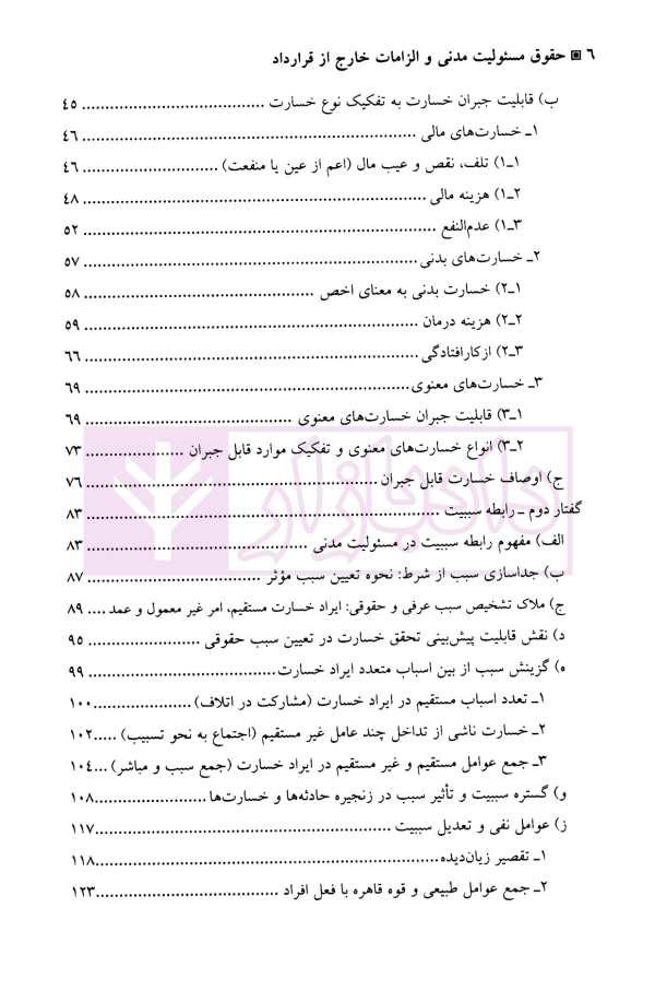 حقوق مسئولیت مدنی و الزامات خارج از قرارداد | دکتر بابایی