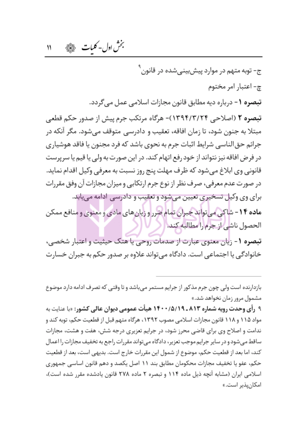 قانون آیین دادرسی کیفری | هوشیار