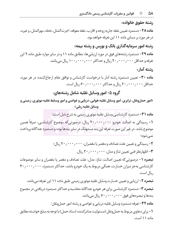 قوانین و مقررات کارشناسی رسمی دادگستری (با نمونه سوالات و پاسخ تشریحی) | هوشیار