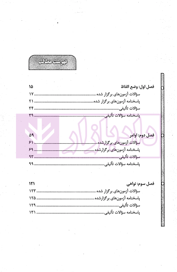 مجموعه سوالات طبقه بندی شده اصول فقه | دکتر معیرمحمدی