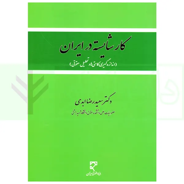 کار شایسته در ایران (اندازه گیری کاستی ها و تحلیل حقوقی) | دکتر ابدی