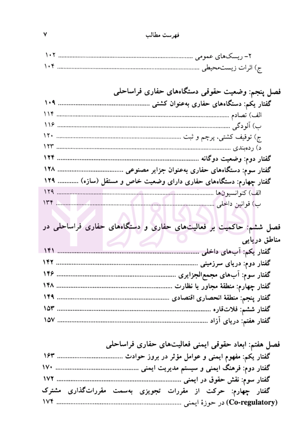 حقوق حفاری (حقوق حفاری چاه های نفت و گاز فراساحلی) | دکتر شعبانی