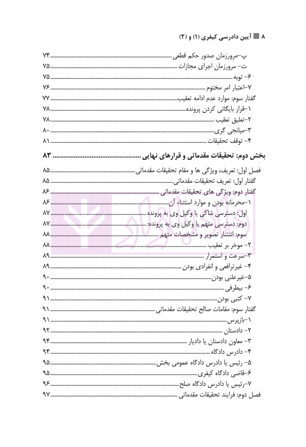 آیین دادرسی کیفری 1 و 2 | دکتر سبزواری نژاد