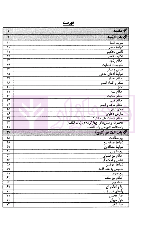 متون فقه مرکز وکلای قوه قضاییه (تحریرالروضه) | دکتر مسجدسرائی