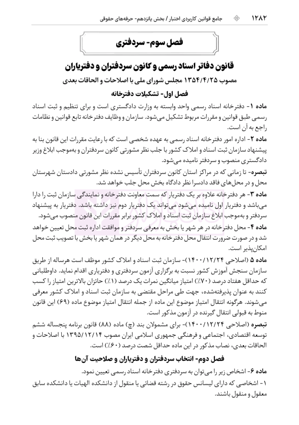 جامع قوانین کاربردی اختبار (بدون حاشیه و توضیح همراه با آرای وحدت رویه) | هوشیار