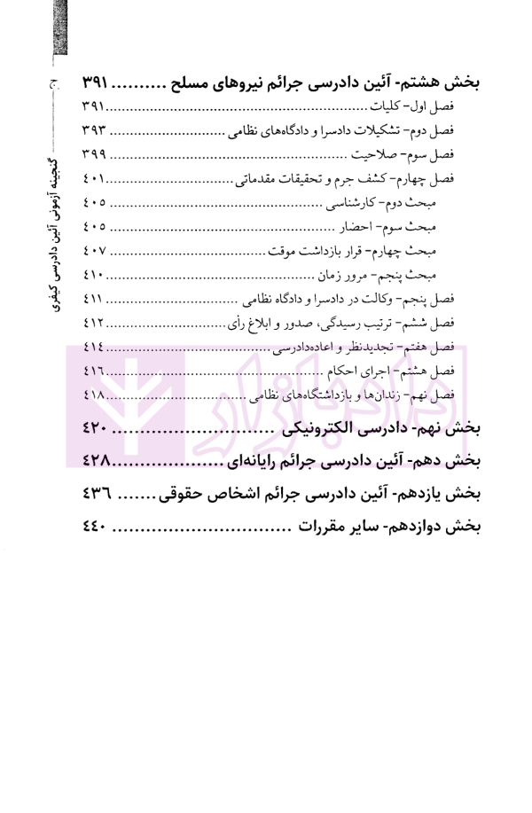 گنجینه آزمونی آیین دادرسی کیفری | فرامرزی