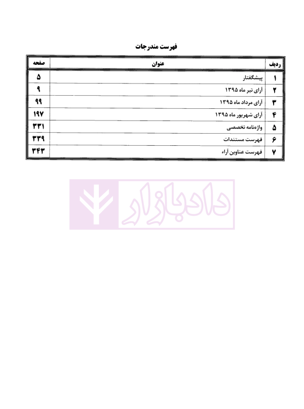 مجموعه آرای قضایی شعب دیوان عالی کشور (کیفری) تابستان 1395