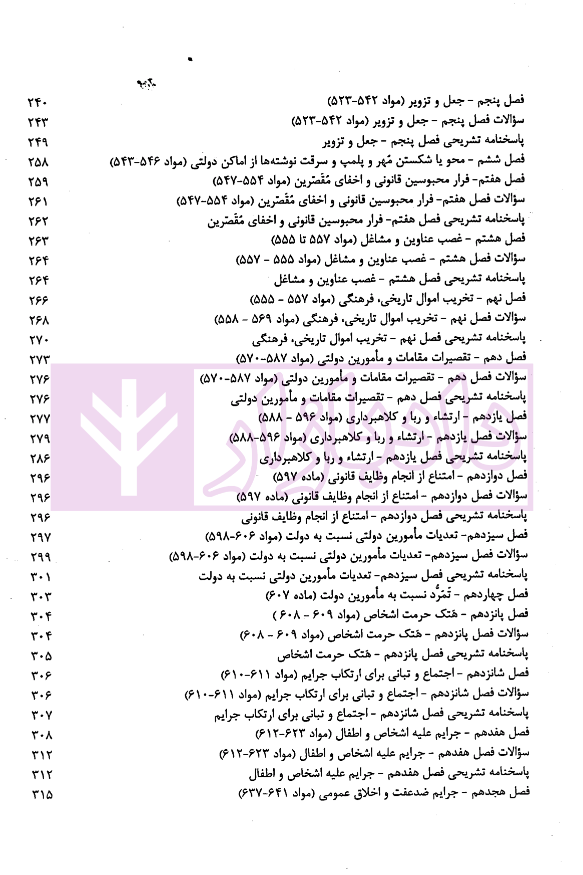 آزمون یار حقوق جزای اختصاصی (مجموعه پرسش های میکروطبقه بندی شده) قهرمانی-05 blank