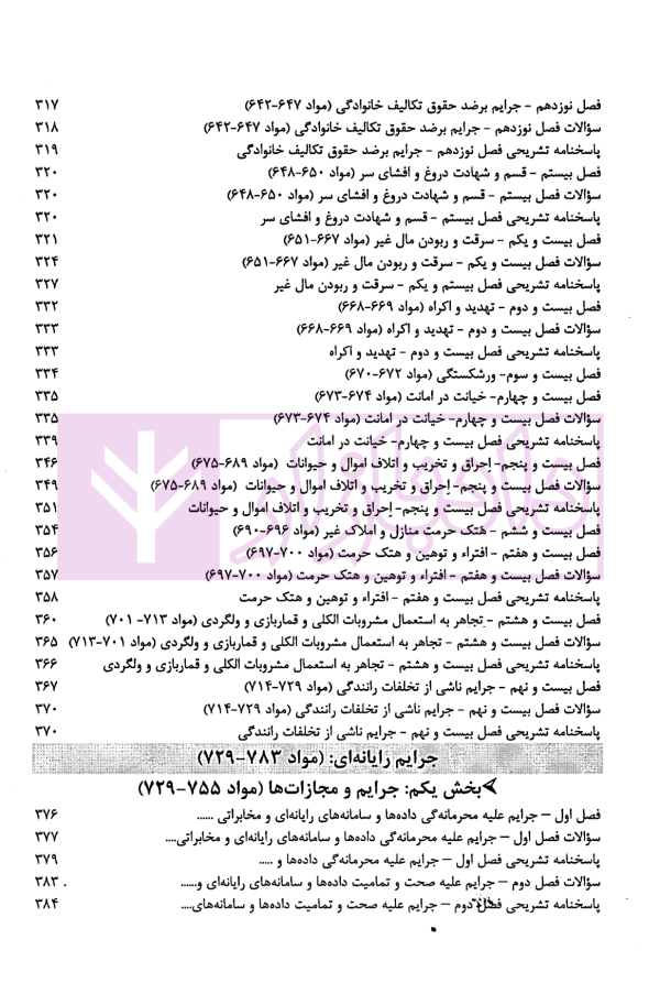 آزمون یار حقوق جزای اختصاصی (مجموعه پرسش های میکروطبقه بندی شده) | قهرمانی