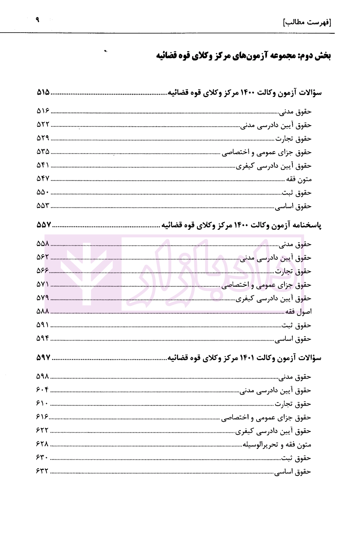 مجموعه آزمون های کانون وکلای دادگستری و مرکز وکلای قوه قضاییه شریفی-05