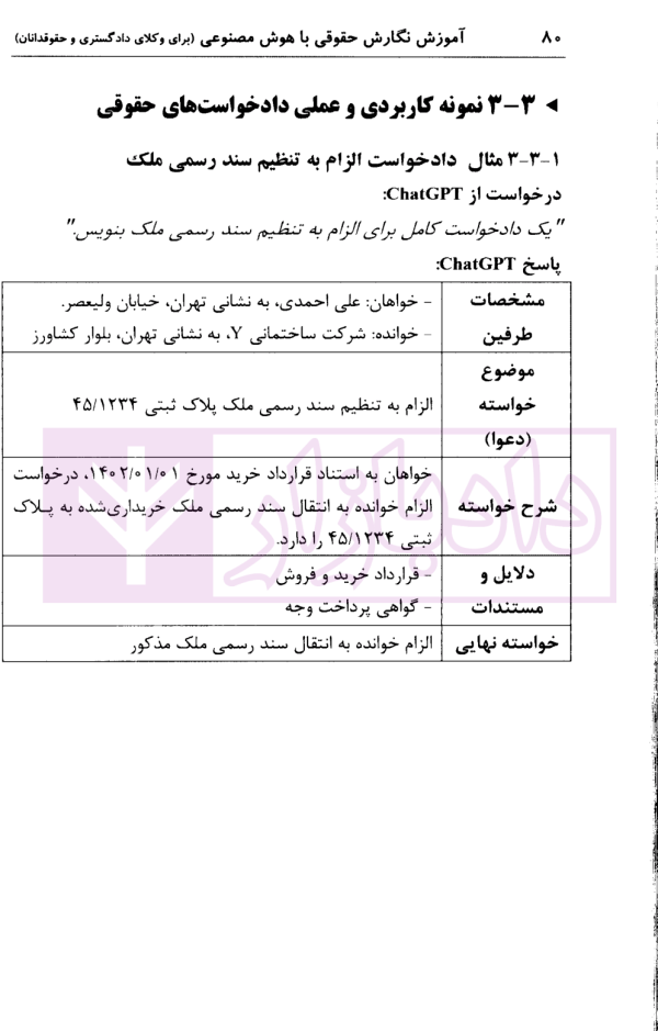 آموزش نگارش حقوقی با هوش مصنوعی (برای وکلا دادگستری و حقوقدانان) | علوی