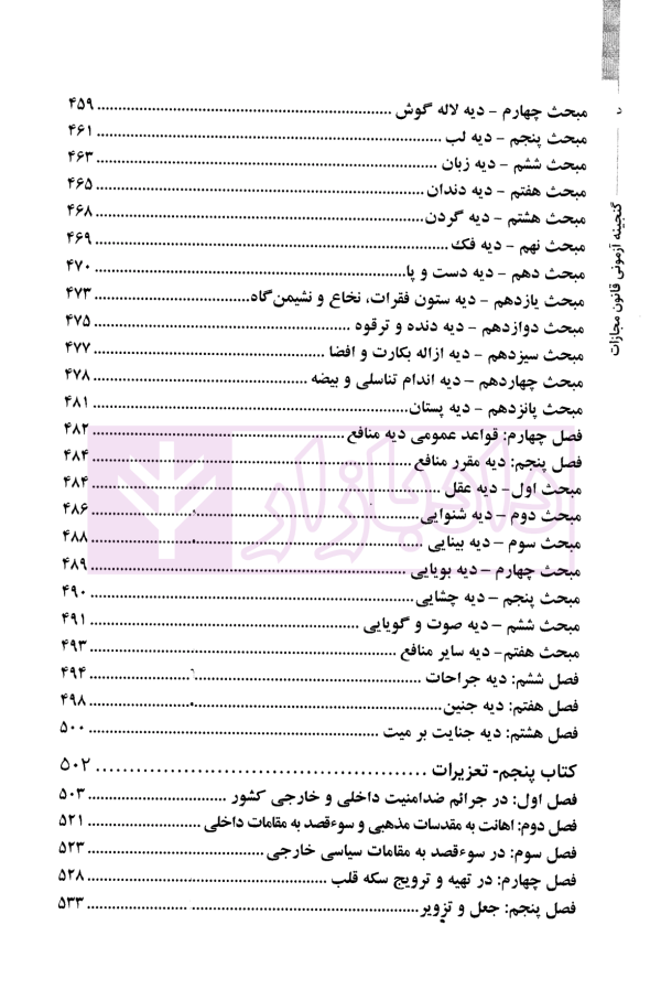 گنجینه آزمونی و کاربردی قانون مجازات اسلامی | فرامرزی