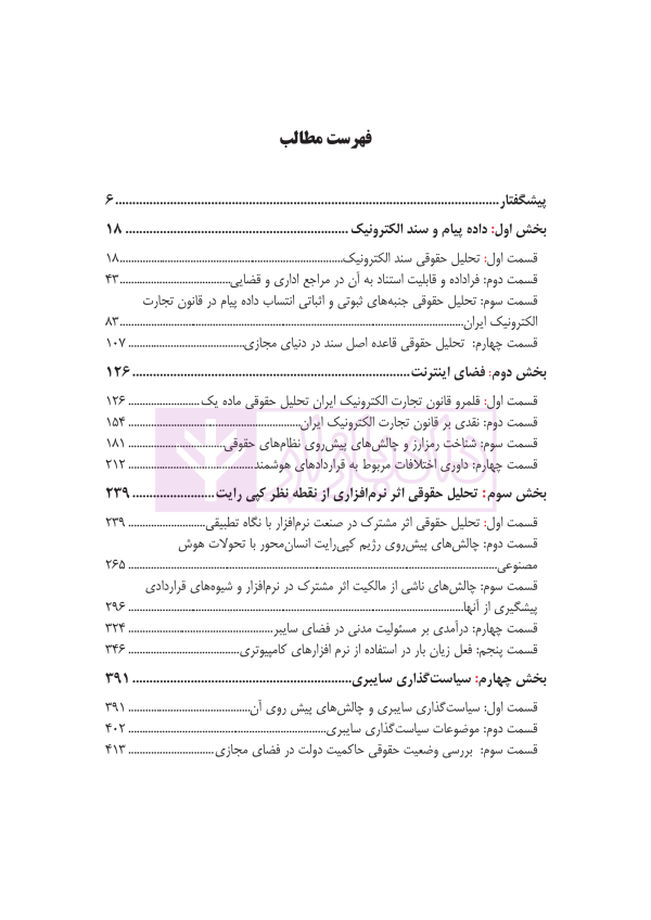 بایسته های حقوق در فضای مجازی (مجموعه مقالات) | دکتر ساورائی