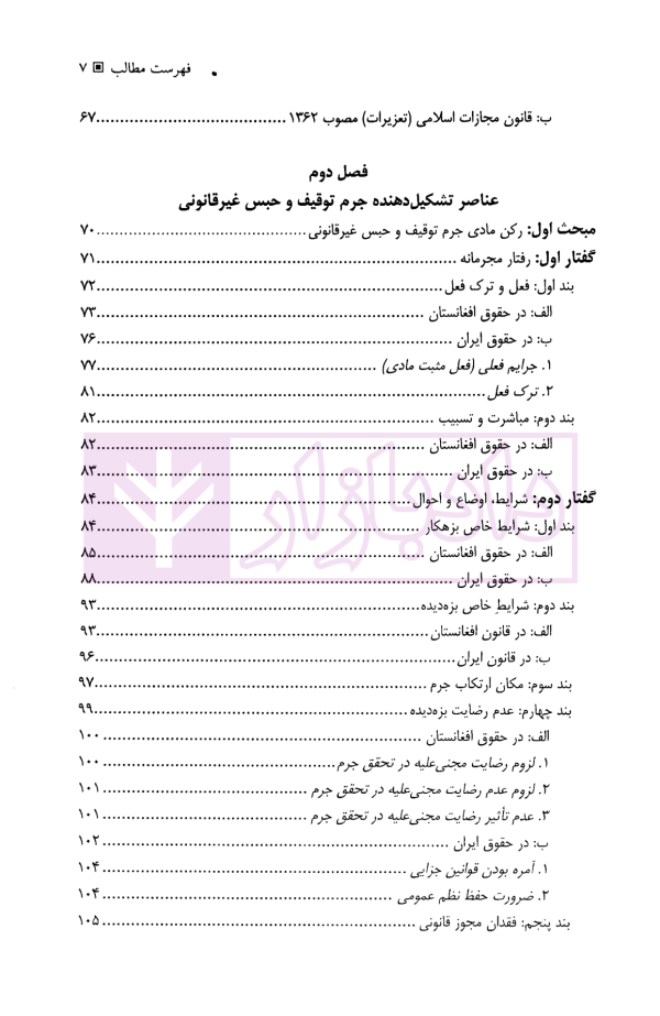 جرم توقیف و حبس غیرقانونی در ایران و افغانستان | شریفی