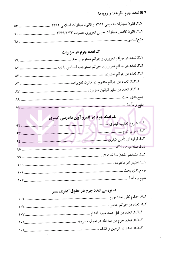 تعدد جرم (نظریه و رویه ها) | دکتر شیخ الاسلامی و دکتر ملازمیان