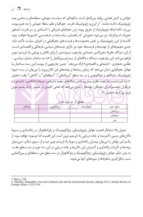 ایران و راه ابریشم نوین (از ژئوپولیتیک راه تا دیپلماسی راه) | دکتر رئیسی نژاد
