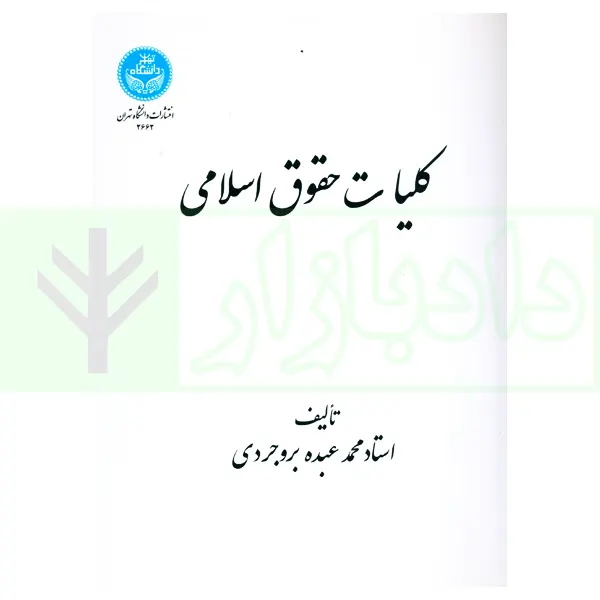 کلیات حقوق اسلامی | استاد عبده بروجردی