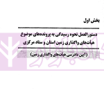 دستورالعمل نحوه رسیدگی به پرونده های در صلاحیت هیت های واگذاری | موسوی