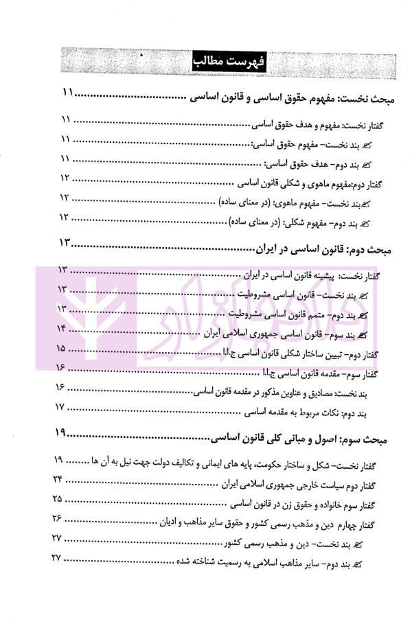 مختصر آزمونی حقوق اساسی | دکتر مصطفایی